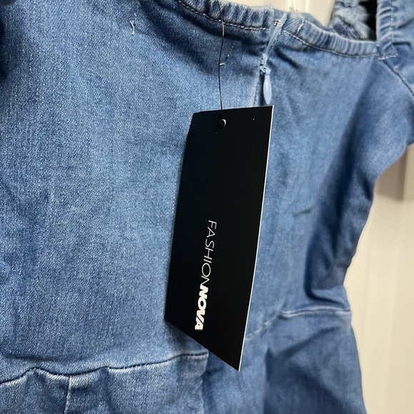 FASHIONNOVA denim romper - Picture 5 of 6